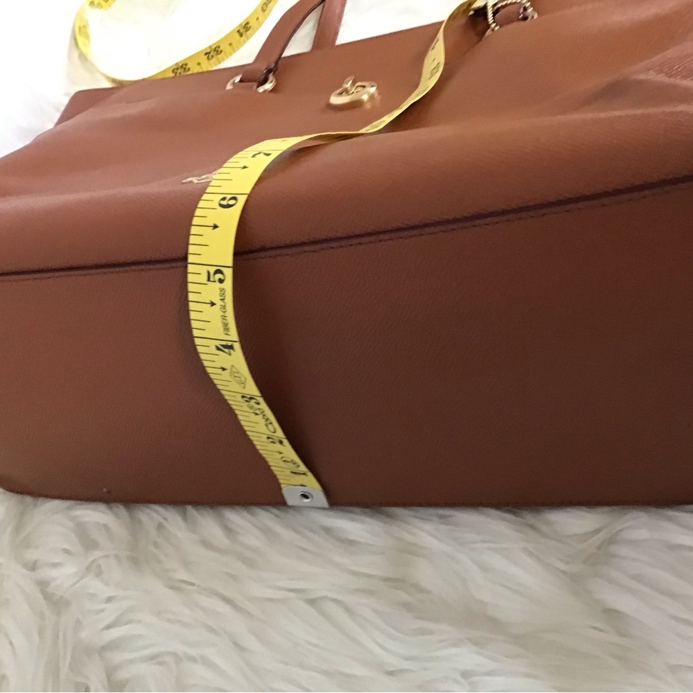 Coach 78246 Tan Crossgrain Leather Folio Large Business Tote Dustbag - Picture 6 of 16